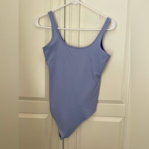 Abercrombie & Fitch Soft A&F Ribbed Blue Bodysuit – Size M
